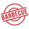 Barbecue rubber stamp