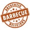 Barbecue rubber stamp