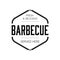 Barbecue sign vintage stamp black