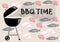 Barbecue time background