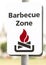 Barbecue Zone sign