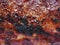 Barbecued meat texture background