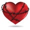 Barbed heart. Vector.