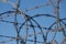 Barbed and Razor Wire Around the Perimeter of a Secure Facility