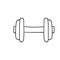 Barbell icon doodle doodle