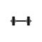 Barbell icon vector illustration. weight bar symbol