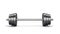 Barbell isolated on white with clipping path