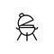 Barbeque cooking icon design template