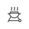 Barbeque cooking icon design template