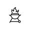 Barbeque cooking icon design template