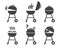 Barbeque grill icons