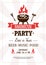 Barbeque party best in town template with text