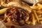 Barbeque Pulled Pork Sandwich