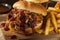 Barbeque Pulled Pork Sandwich