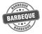 barbeque stamp. barbeque round grunge sign.