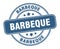 barbeque stamp. barbeque round grunge sign.