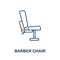 Barber Chair icon. Line element from hairdresser collection. Linear Barber Chair icon sign for web design, infographics