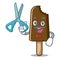 Barber chocolate ice cream character cartoon