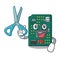 Barber circuit board pcb isolated with mascot