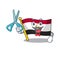 Barber flag egypt mascot the character shape