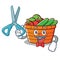 Barber fruit basket character cartoon