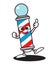 Barber pole cartoon