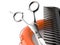 Barber scissors with comber with life buoy