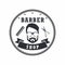 Barber Shop Badges Vintage Design Elements. Logo, Labels, Banner, Emblems. Vector Illustration