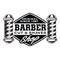 Barber Shop Hair Salon Hair Stylist Vintage logo Luxury Pomade Retro Royal Vector