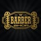 Barber Shop Hair Salon Hair Stylist Vintage logo Luxury Pomade Retro Royal Vector