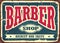 Barber shop hipster haircut and shave vintage sign template