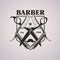 Barber shop logotype