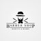 Barber shop symbol. Modern design. Vector