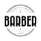 Barber shop vintage stamp logo