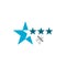 Barber Star Logo Icon Design