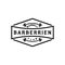 Barberrien club fitness logo design vector icon
