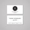 Barbershop business card design concept. Barbershop logo with scissors and badge. Vintage, hipster and retro style.