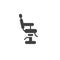 Barbershop chair icon vector