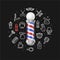 Barbershop Concept with Realistic Detailed 3d Barber Pole. Vector