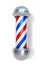 Barbershop Pole on a white background.