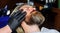 Barbershop procedures. Professional beard care. Barber-shop. Salon for men. Hairdresser.