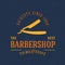 Barbershop Vector Vintage Label or Logo Template