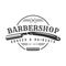 Barbershop vintage Logo template on isolated white background