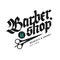 Barbershop vintage style lettering icon