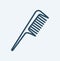 BarbershopFILE #: 130806643 Preview Crop Find SimilarComb icon. Black icon isolated on white background. Comb silhouette. Simple