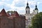 The Barbican fortified gatehouse in Old Town in Warsaw, Poland
