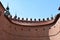 The Barbican fortified gatehouse in Old Town in Warsaw, Poland