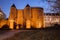 Barbican at Night in Old Town of Warsaw