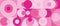 Barbie background, geometric shapes in pink and crimson.