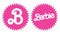 Barbie pink vintage logo vector illustration